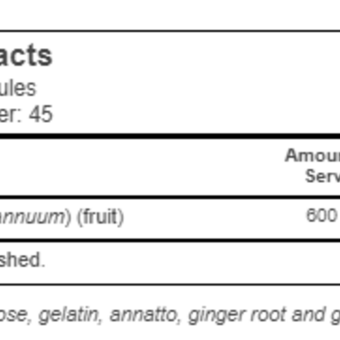 Solaray Cool Cayenne 100,000 90caps