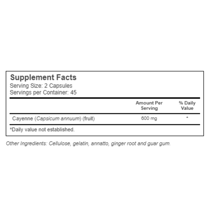 Solaray Cool Cayenne 100,000 90caps