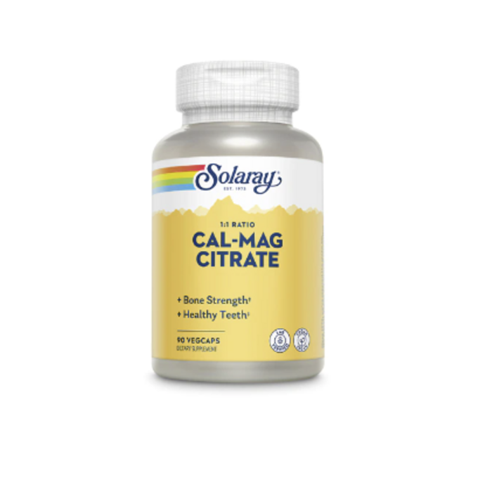 Solaray Cal-Mag Citrate -- 90 VegCaps