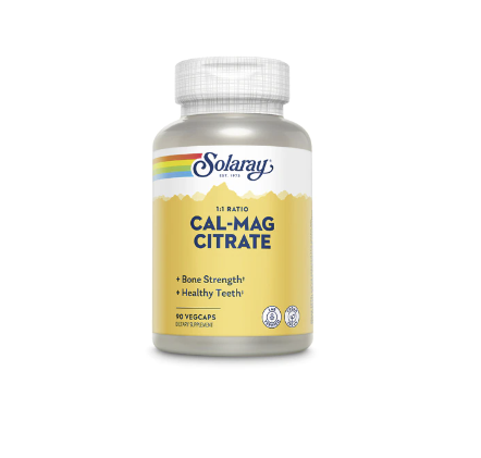 Solaray Cal-Mag Citrate -- 90 VegCaps