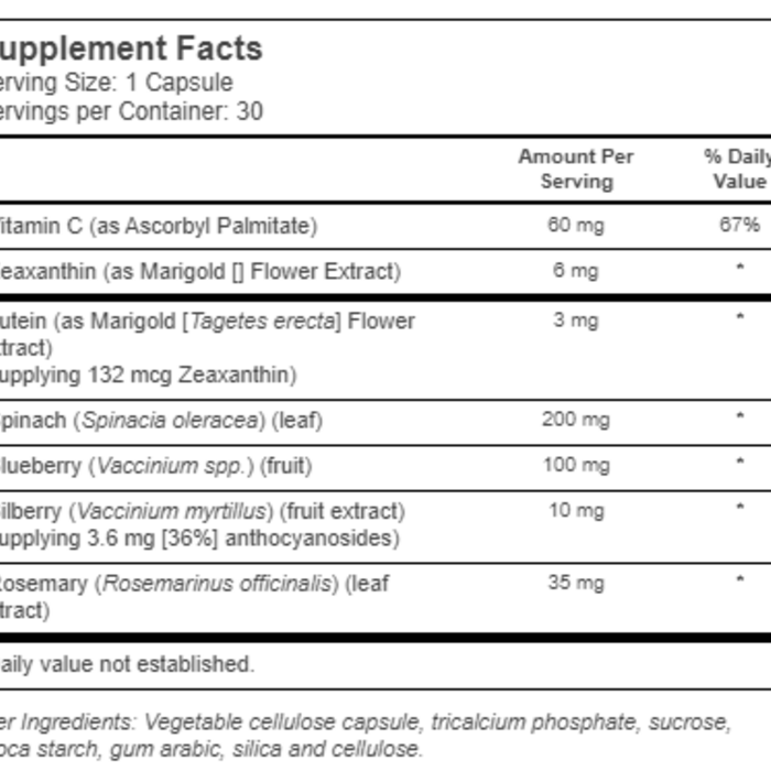 Solaray Ultra Zeaxanthin™ -- 6 mg - 30 VegCaps