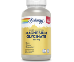 Solaray Magnesium Glycinate -- 350 mg - 240 VegCaps.