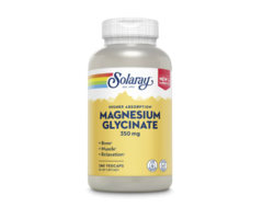 Solaray Magnesium Glycinate -- 350 mg - 240 VegCaps.