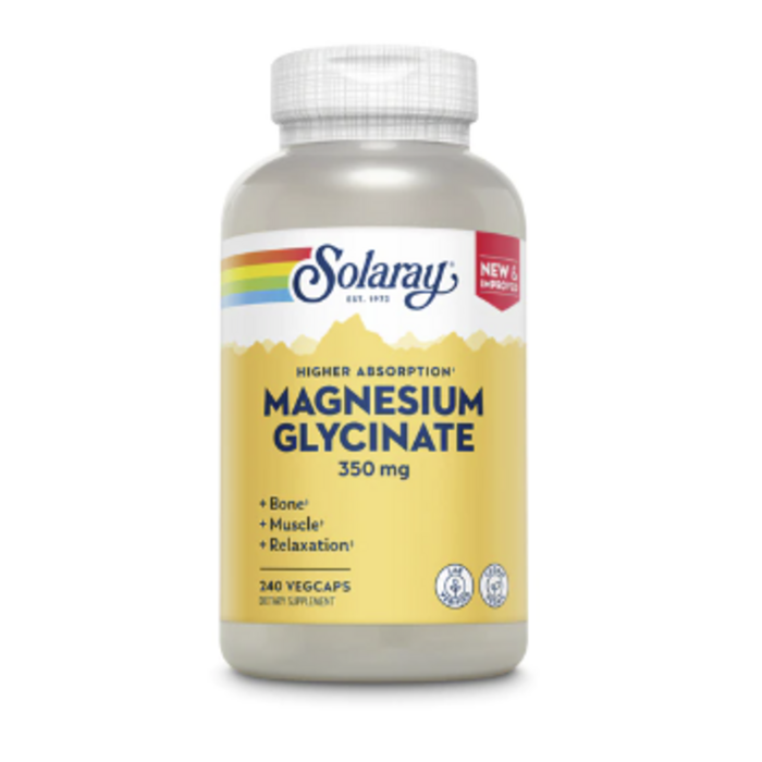 Solaray Magnesium Glycinate -- 350 mg - 240 VegCaps