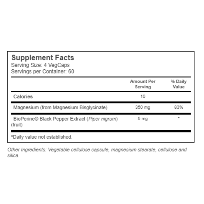 Solaray Magnesium Glycinate -- 350 mg - 240 VegCaps