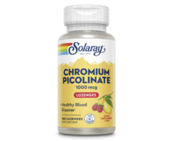 Solaray Chromium Picolinate Sugar Free Raspberry Lemonade -- 1000 mcg - 100 Lozenges