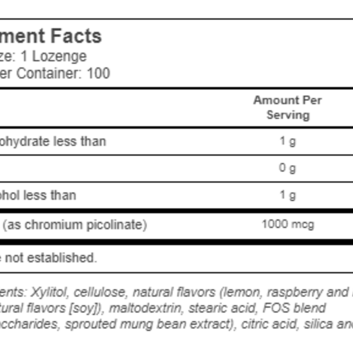 Solaray Chromium Picolinate Sugar Free Raspberry Lemonade -- 1000 mcg - 100 Lozenges