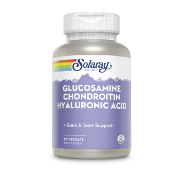 Solaray Glucosamine Chondroitin Hyaluronic Acid -- 90 VegCaps