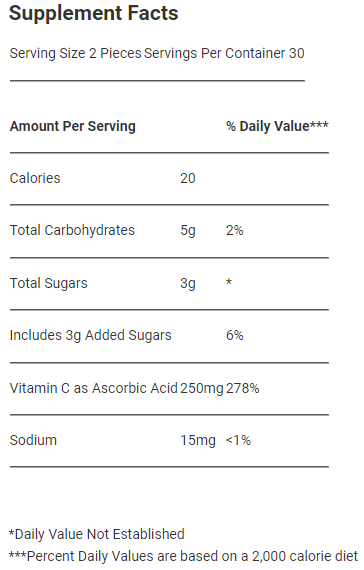 Solaray Vitamin C Gummies -- 60ct
