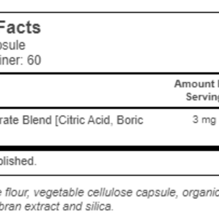 Solaray Boron -- 3 mg - 60 VegCaps