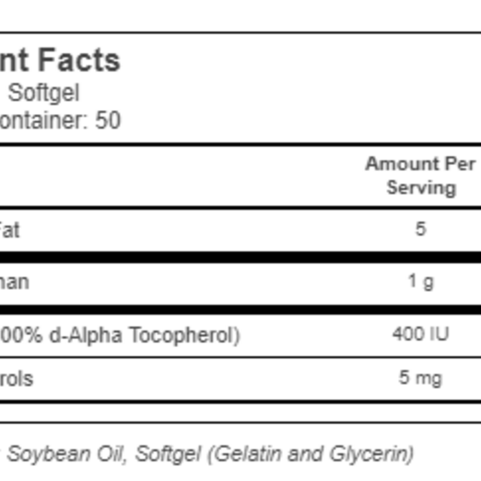 Solaray Vitamin E Dietary Supplement -- 400 IU - 50 Softgels