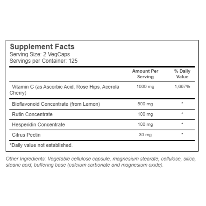 Solaray Super Bio C Buffered -- 250 VegCaps