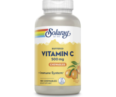 Solaray Buffered Vitamin C Chewables Orange -- 485 mg - 100 Chewables