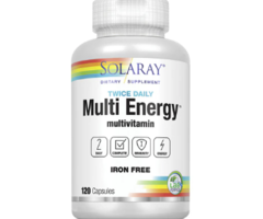 Solaray Twice Daily Multi Energy™ Iron Free -- 120 Capsules