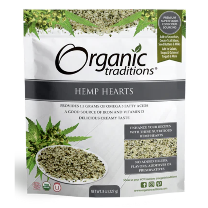 Organic Traditions Hemp Hearts 8 oz