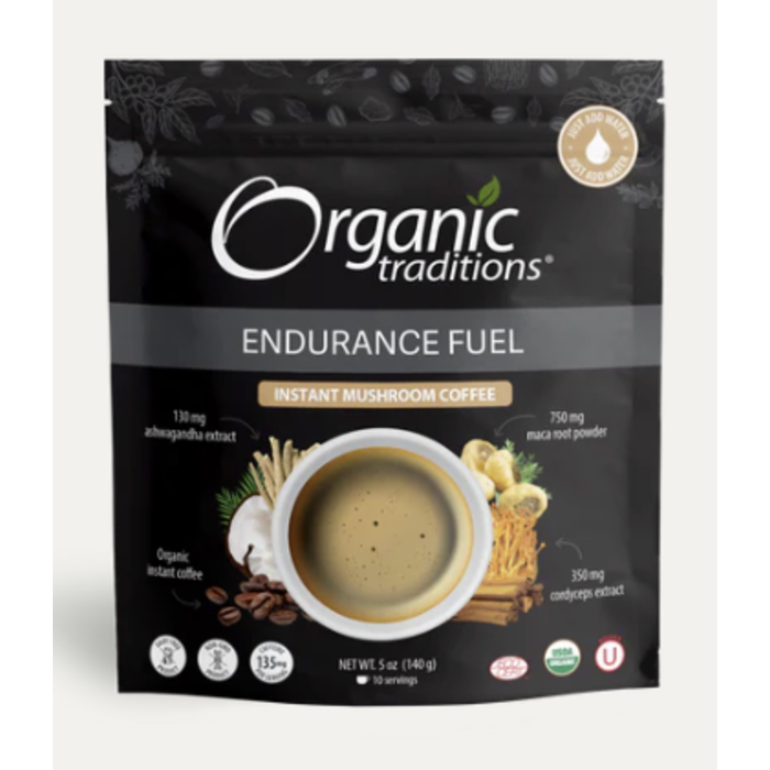 Organic Traditions Endurance Fuel Mushroom Coffee