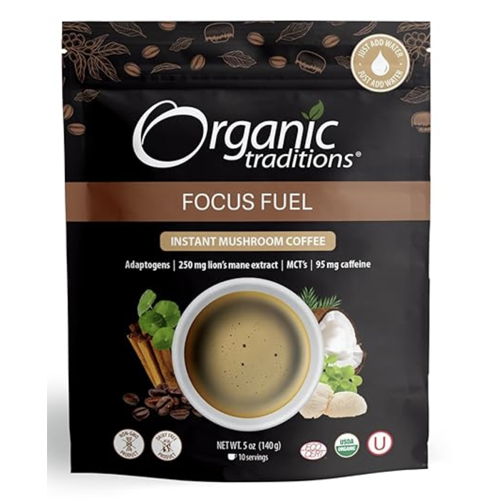 Organic Traditions Focus Fuel Mushroom Coffee