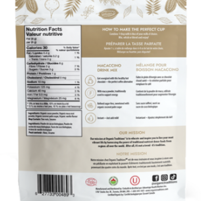 Organic Traditions Organic Traditions Macaccino Drink Mix
