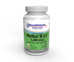 Healthkick Nutrition Center Methyl B-12 5,000mcg 60 cherry chewables