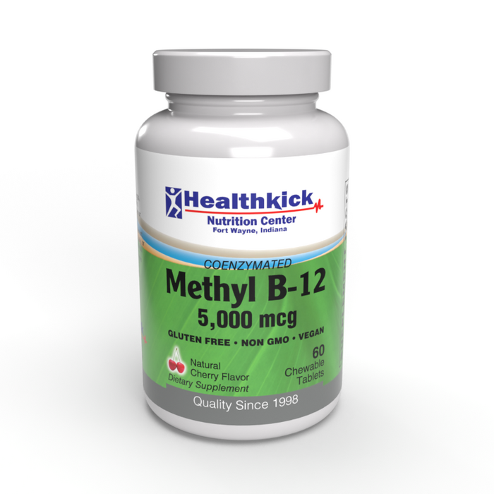 Healthkick Nutrition Center Methyl B-12 5,000mcg 60 cherry chewables
