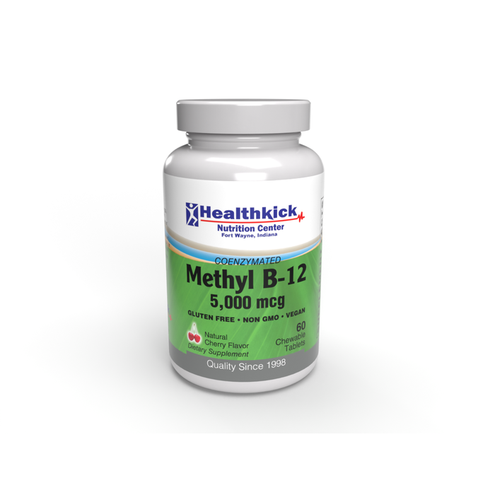 Healthkick Nutrition Center Methyl B-12 5,000mcg 60 cherry chewables