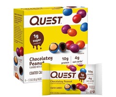 Quest Bar Coated Candies - Chocolatey Peanut
