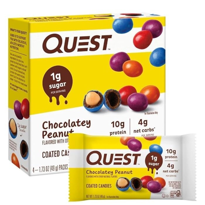 Quest Bar Coated Candies - Chocolatey Peanut
