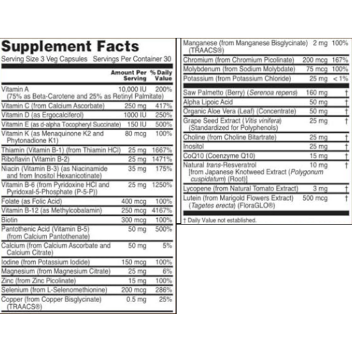 Chicago Nutrition Company Ultra Foundation For Men -  90 softgel