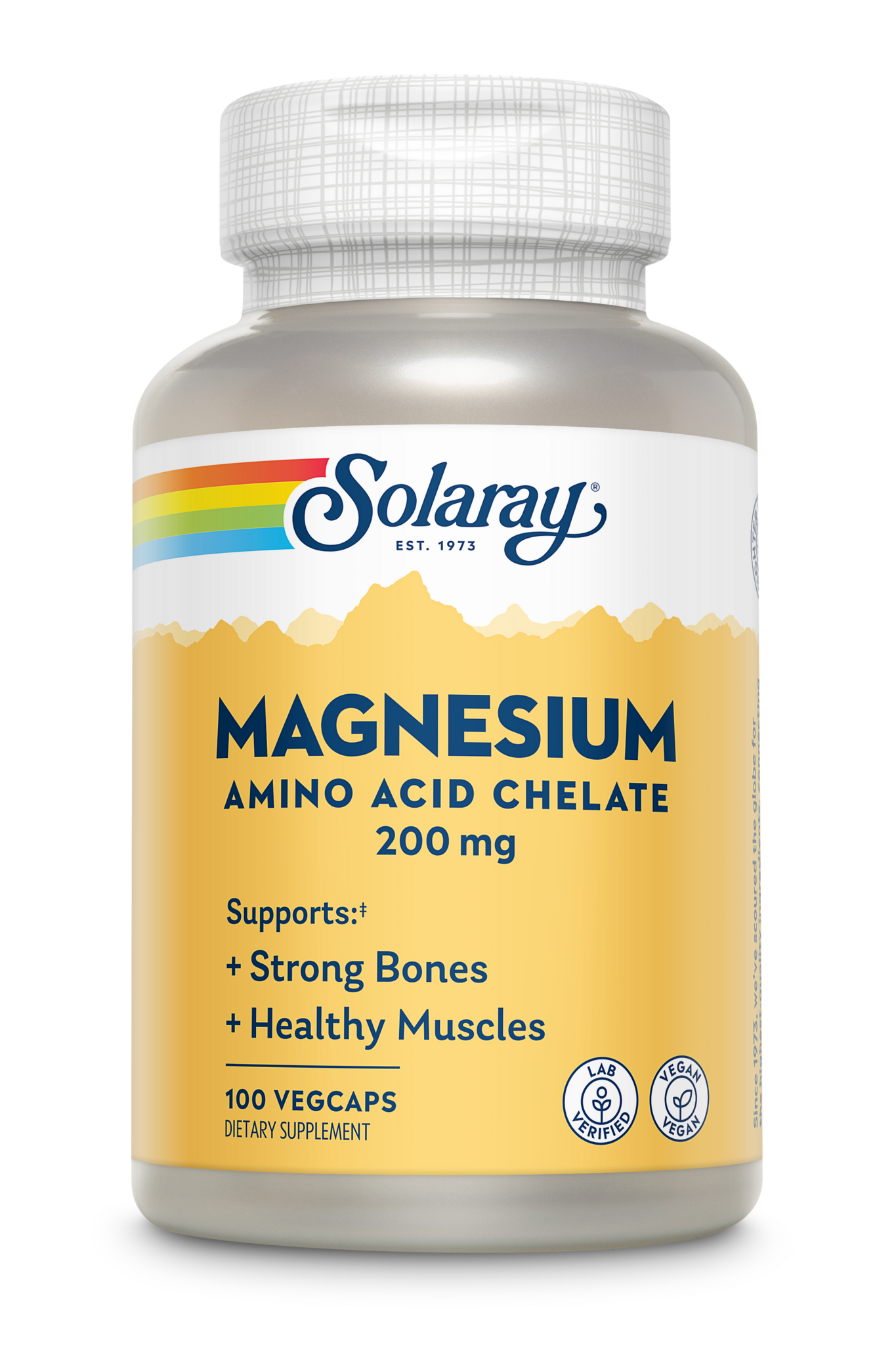 Solaray Magnesium 200mg 100 capsules