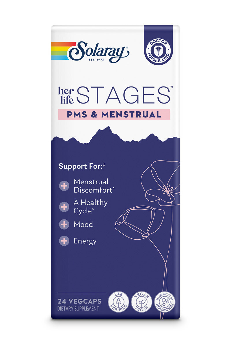 Solaray Her life Stages - PMS & Menstrual 24 veg caps