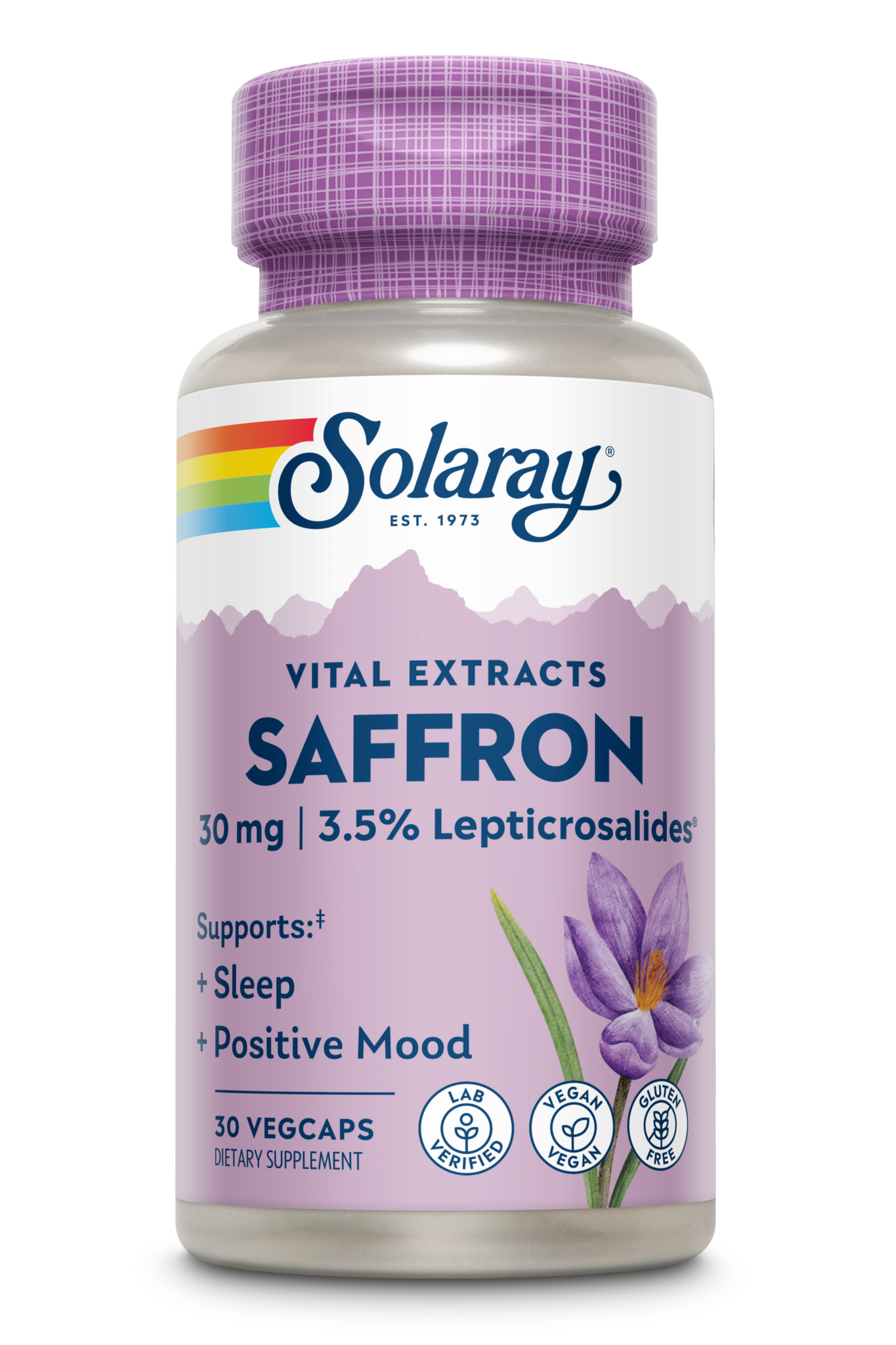 Solaray Saffron Extract - 30 Vegcaps