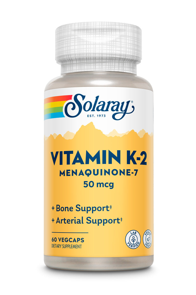 Solaray K-2 MK7 50mcg - 60 Vegetarain Capsules