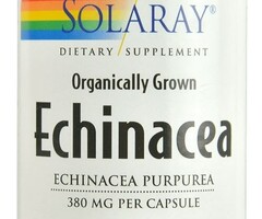 Solaray Echinacea Purpurea Herb Organic 380mg 100cap
