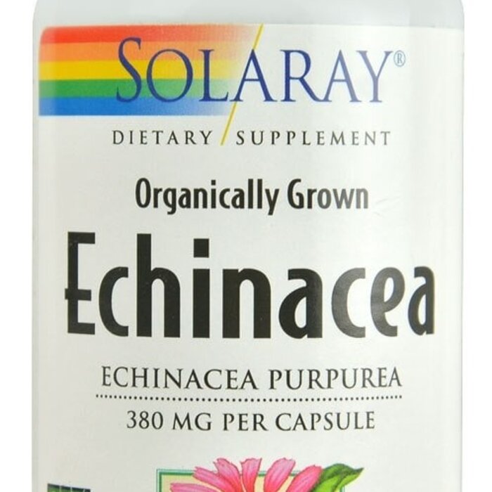 Solaray Echinacea Purpurea Herb Organic 380mg 100cap