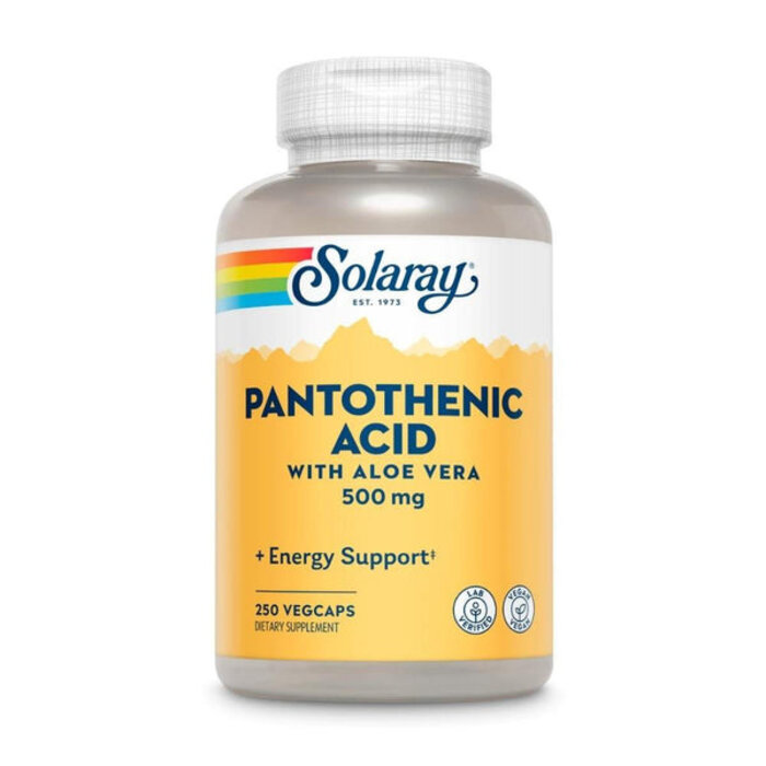 Solaray Solaray Pantothenic Acid with Aloe Vera 500 mg - 250 VegCaps