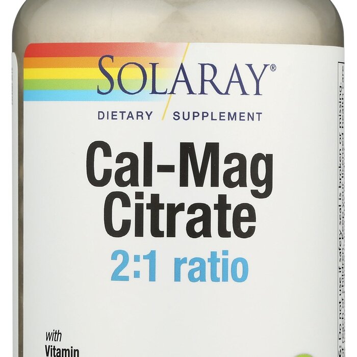 Solaray Cal-Mag Citrate 2:1 180caps