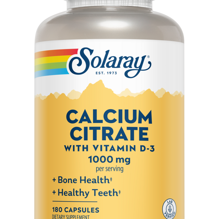 Solaray Calcium Citrate w/D-3 180caps