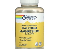 Solaray Calcium Magnesium 2:1 180 caps
