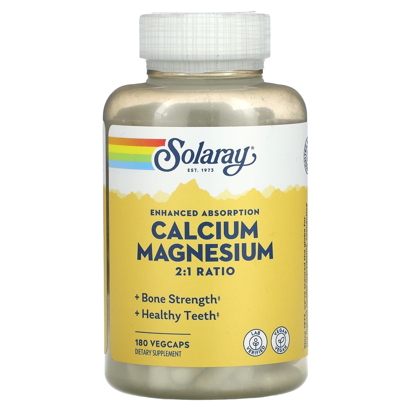 Solaray Calcium Magnesium 2:1 180 caps