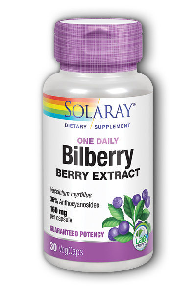 Solaray Bilberry One Daily 30 caps