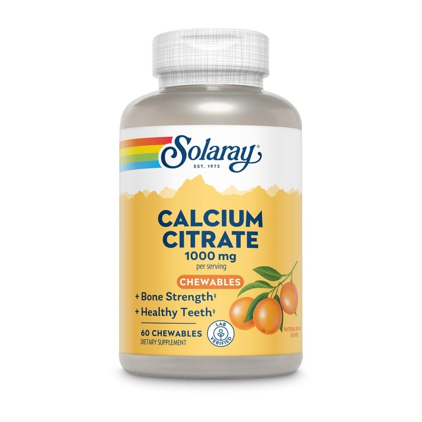 Solaray Calcium Citrate Chewable - Orange 60 ct