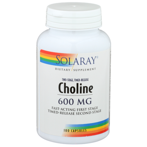 Solaray Choline 600mg-Timed-Release
