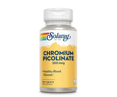Solaray Chromium Picolinate 200mcg 100tab