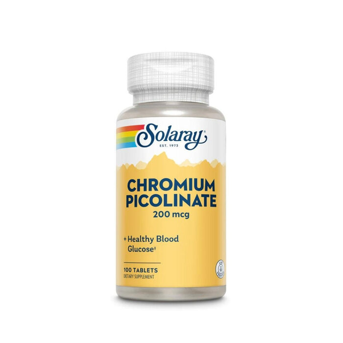 Solaray Chromium Picolinate 200mcg 100tab