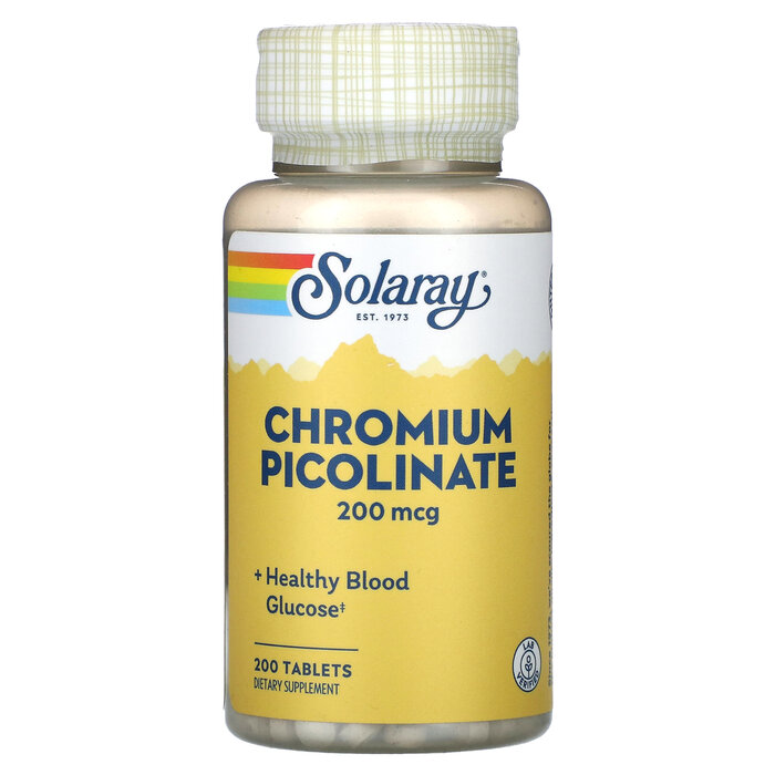 Solaray Chromium Picolinate 200mcg 200tab