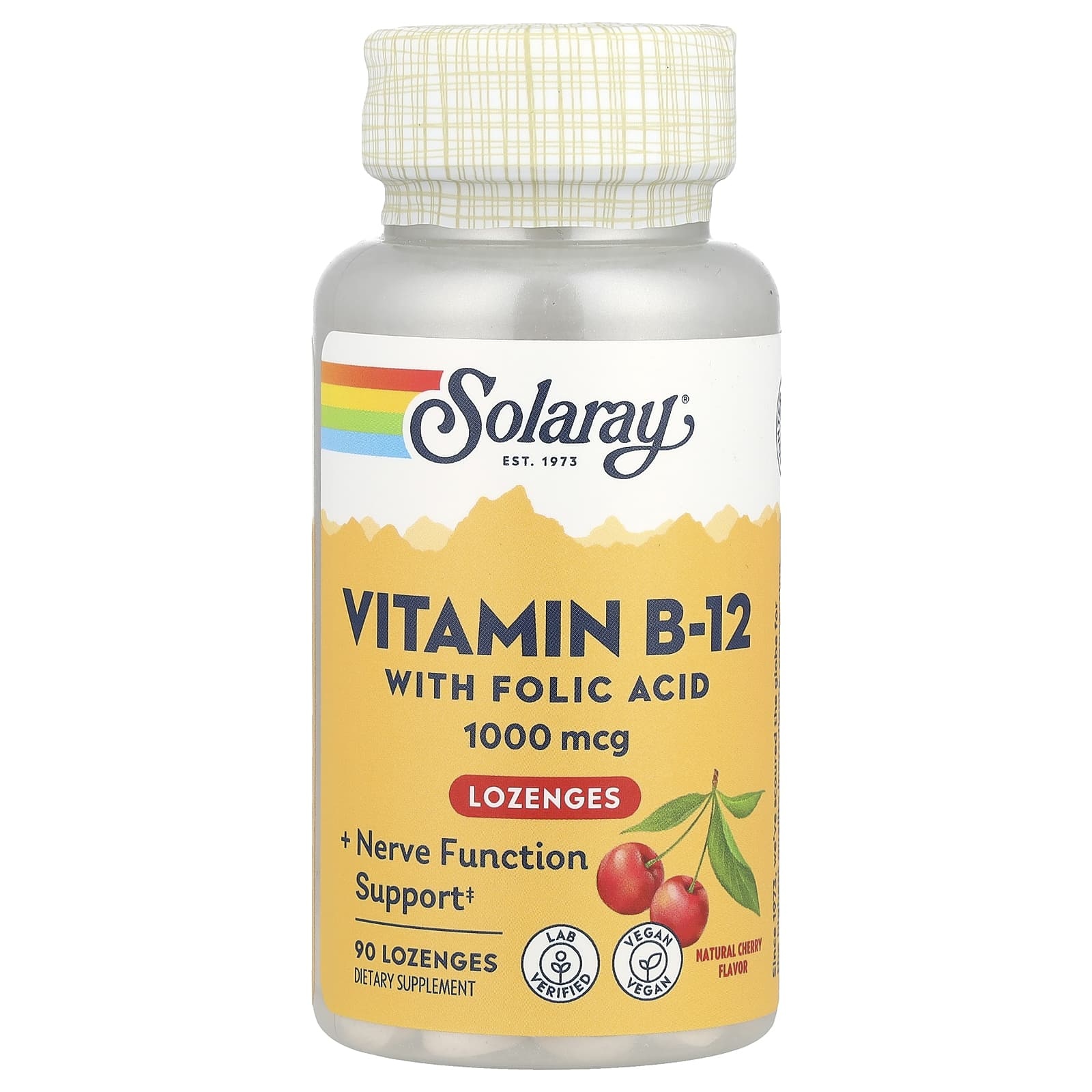 Solaray Vitamin B-12 1000mcg Lozenge