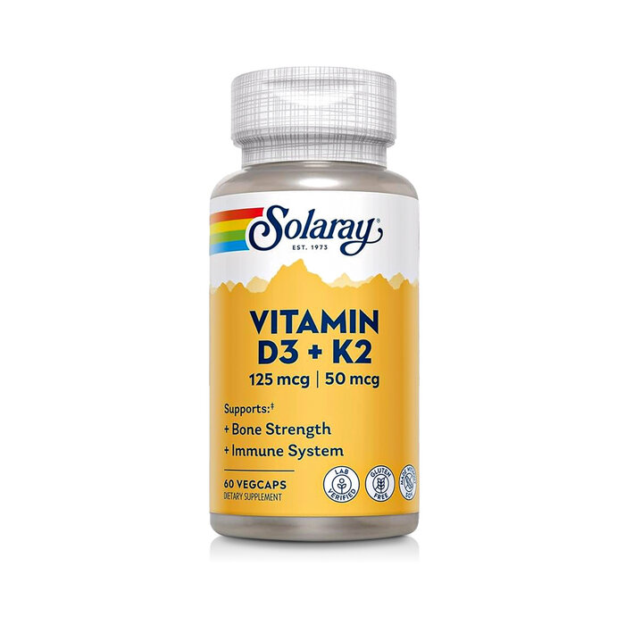 Solaray Vitamin D-3 & K-2 60cap