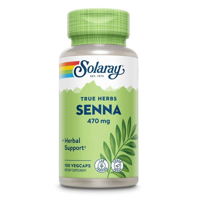 Solaray Senna Leaf 470mg 100cap