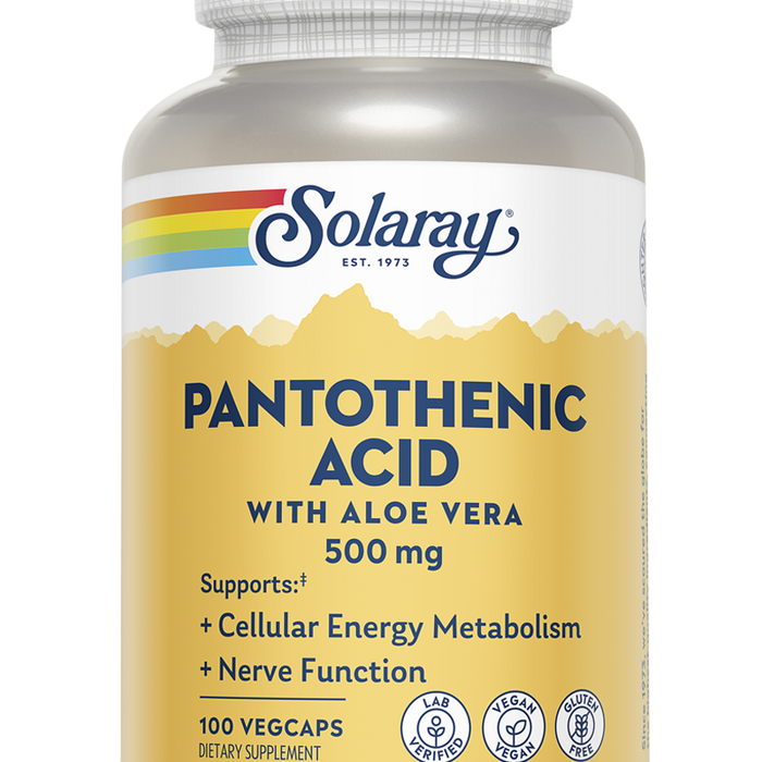Solaray Pantothenic Acid 500mg 100caps