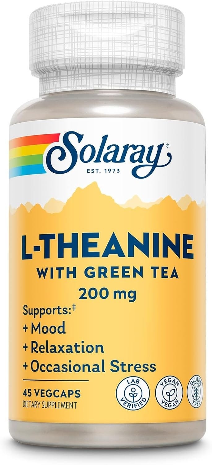 Solaray L-Theanine 200mg 45 vegcaps